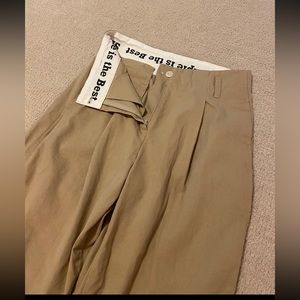 “The Source Unknown” Fold-Down Pants, Biscuit